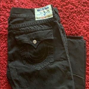 Mens Black True Religion Jeans